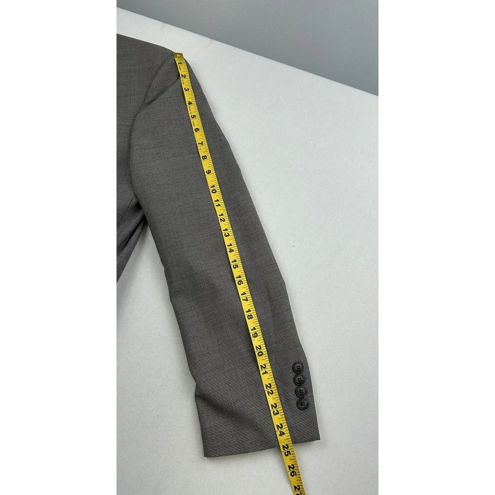 JOS A BANK‎ 1905 Sport Coat Jacket Blazer 40R Wool Black White Houndstooth